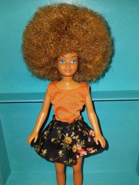 Custom Barbie Doll teen Blonde Afro  OOAK